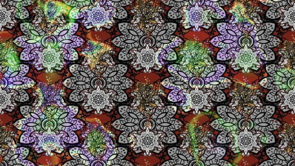 Paketleme, tekstil, duvar kâğıdı için çiçek eskizi. Yumuşak fayans. Klasik çiçek desenli. Raster 'ın taze dokusu. Yumuşak pamuk tasarımı.