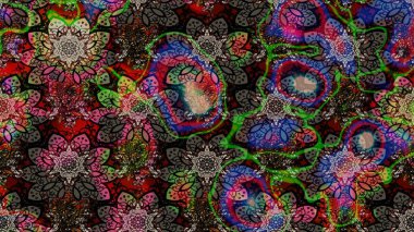 Raster deseni. Süslü kumaş deseni. Çiçekli çiçek deseni, suluboya..