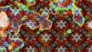 Düz Çiçek Elementleri Tasarımı. Çiçeksel fantezi tasarımı ve parlak bir arka plan çizimi. Renkli Bahar Teması çizim şablonu.