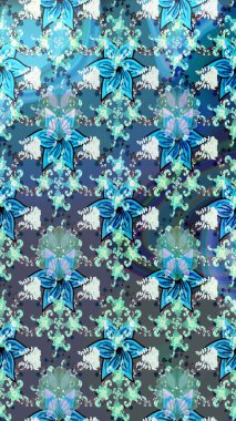 Güzel karalamalı çiçek desenli çizim. Raster illüstrasyonu. Güzel kumaş deseni. Küçük çiçekte sevimli çiçek deseni var..