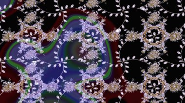 Raster Güzel kumaş deseni. Raster suluboya deseni, narin çiçekler, siyah çiçekler, tebrik kartı şablonu..