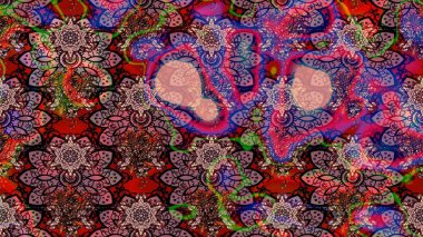 Raster cute pattern in small flower. The elegant the template for fashion prints. Spring floral background with pink and brown flowers. Small colorful flowers. Motley illustration.