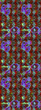 Yatak çarşafları, ceket, paket tasarımı, kumaş ve moda kavramları için tekstil baskısı. Eskiz modeli etnik tasarım. Çiçekleri, deniz kabukları, mandalaları ve suluboya efektleri olan deniz altyapısı.