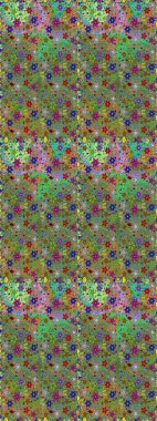 Düz Çiçek Elementleri Tasarımı. Süslü kumaş deseni. Raster illüstrasyonunda kusursuz çiçek deseni. Renkli Bahar Teması Kusursuz Arkaplan.