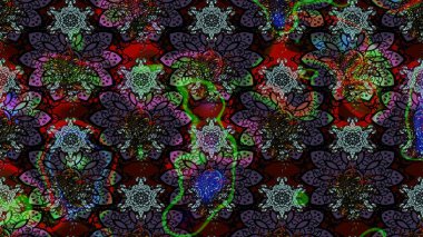 Raster illüstrasyonu. Güzel kumaş deseni. Bahar çiçekli güzel bir çiçek deseni..