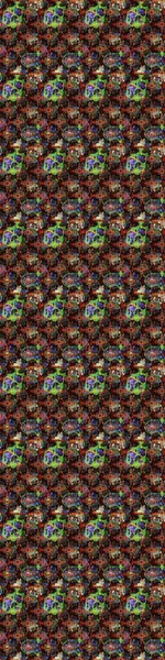 Suluboya elle çizilmiş çiçek desenli eskiz deseni. Parlak renkli fantezi çiçekleri, yapraklar, kahverengi ve siyah renkli tomurcuklar kahverengi ve siyah.