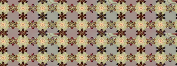 Retro tekstil tasarım koleksiyonu. 1950-1960 motifleri. Çiçekli ipek eşarp. Gri ve nötr gri ve nötr. El çizimi çiçek elementleri ile soyut çizim raster deseni.