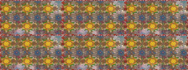 Kahverengi ve nötr renklerde çiçekler. Sevimli çiçek raster deseni. Düz Çiçek Elementleri Tasarımı. Renk Bahar Teması eskiz şablonu.