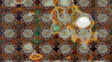 Kahverengi ve gri renkli güzel çiçekli eskiz deseni, suluboya çiçek deseni, duvar kağıdı, kart veya kumaş için fayanslı. Raster..