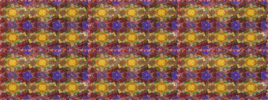 Raster illüstrasyonu. Hoş bir çiçek geçmişi var. Küçük bir çiçekte eskiz deseni. Güzel kumaş deseni.