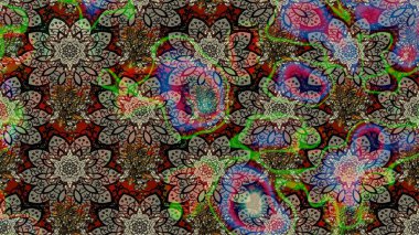 Güzel kumaş deseni. Düz Çiçek Elementleri Tasarımı. Güzel eskiz şekli. Renkli Yaz Temalı eskiz kalıbı. Raster çiçekli arka plan. Yazdır.