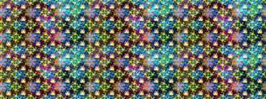 Flowers on blue and brown colors. Colour Spring Theme sketch pattern Background. Sketch flowers pattern. Flat Flower Elements Design. Raster illustration. In asian textile style.