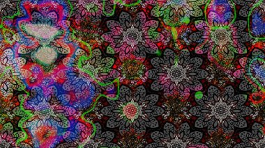 Raster düz çiçek çizim deseni. Gri ve siyah renkli çiçekler. Tasarım hediye paketi, tebrik kartları, posterler ve afiş tasarımı.