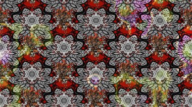 Dekorasyon ve tasarım için güzel bir desen. Eski model. Moda baskısı. Çiçeğin suluboya çizimlerinin mükemmel deseni. Suluboya çizim deseni.