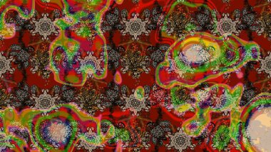 El çizimi Raster çizimi. Karalama elementleri. Çizim çiçek deseni duvar kağıdı, web sitesi arkaplanı, paket kağıdı, davetiye, broşür, pankart veya web sitesi için kullanılabilir.