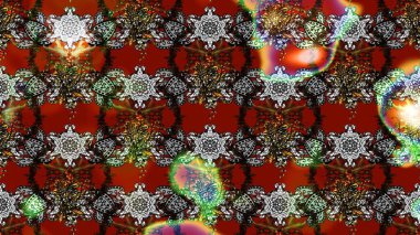 Kabile sanatı boho baskısı, klasik çiçek arkaplanı. Arkaplan dokusu, duvar kağıdı, gri ve kahverengi renkli çiçek teması. Soyut etnik raster çizim kalıbı.