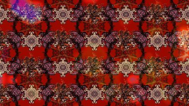 Renkli Yaz Temalı eskiz kalıbı. Düz Çiçek Elementleri Tasarımı. Sevimli çiçek raster deseni. Modaya uygun kumaş deseni.