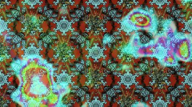 Tebrik kartı geçmişi, boyama kitabı, arkaplan ve tekstil için kullanılabilir. Raster Henna tarzı. Etnik Mandala havlusu. Taslak süsleme izi. Sınır Hindistan çiçek desenli paisley patentli.