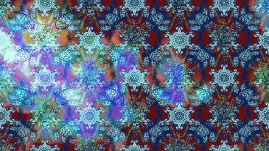 Raster illüstrasyonu. Renkli Bahar Teması eskiz kalıbı. Düz Çiçek Elementleri Tasarımı. Asya tekstil tarzında. Güzel kumaş deseni. Çiçek desenini çiz.