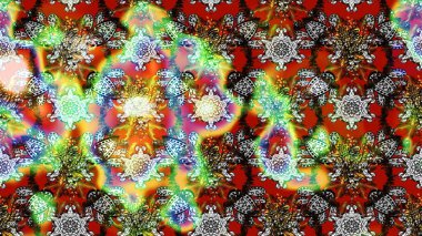 Şirin çiçekli eskiz deseni ve gri ve kahverengi renkli yapraklar, suluboya çiçek deseni, duvar kağıdı, kart ya da kumaş için fayanslı. Raster illüstrasyonu.