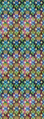 Moda baskıları için zarif bir şablon. Küçük renkli çiçekler. Motley illüstrasyonu. Çiçekli yaz çiçekleri. Küçük çiçekte güzel bir desen. Çizim.