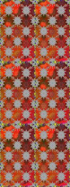 Küçük çiçekteki sevimli çiçek deseni. Kahverengi ve gri renkte çiçekler.