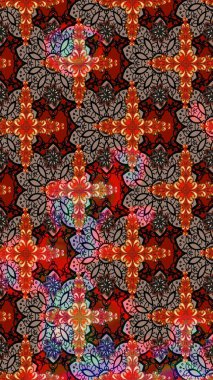 Elle boyanmış suluboya resim çizimleri, çiçekler ve bitkiler. Kırmızı ve kahverengi renkte çiçekler.