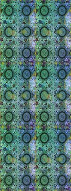 Noel, kar tanesi, yeni yıl. Mavi ve yeşil renklerde altın sarısı desenler. Mavi ve yeşil renklerde altın elementlerle kusursuz klasik desen.