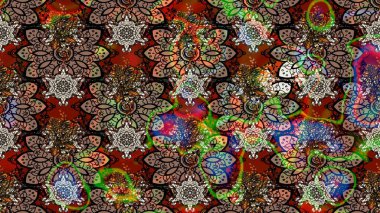 Raster pattern. Floral collage. Nature. Nice pattern in the small flower. Flower composition. -brown and black flowers. Floral background.