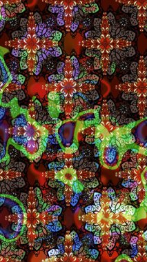 Raster 'ın taze dokusu. Paketleme, tekstil, duvar kâğıdı için çiçek eskizi. Yumuşak pamuk tasarımı. Klasik çiçek desenli. Yumuşak kiremit.