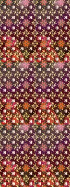 Zarif, parlak ve eskiz kahverengi ve mor çiçek desenli tasarım. Sabıka baskıları, bebek kıyafetleri, duvar kâğıtları, paket kutuları vb..