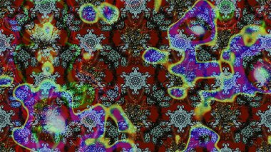 Colour Summer Theme sketch pattern Background. Cute flower raster pattern. Flat Flower Elements Design. Flowers on brown and blue colors.