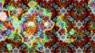 Yumuşak, yaz çiçekli arka plan. Çiçekli karalama şeklinde Raster çiçek deseni. Kahverengi ve gri renkte çiçekler.