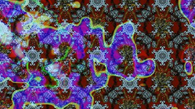 Çiçekli bahar çiçekleri. Küçük renkli çiçekler. Robot resim. Küçük çiçekte güzel bir desen. Motley illüstrasyonu. Moda baskıları için zarif bir şablon.