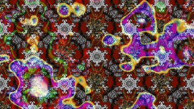 Eski moda arka plan. Raster illüstrasyonu. Güzel, parlak, pürüzsüz kumaş, tuval. Çiçek çelengi. Kıvırcık, parlak örgü. Desen, çizim, çiçek sınırı..