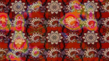 Eskiz Vintage Çiçek Deseni. Raster Kalça dokusu deseni.