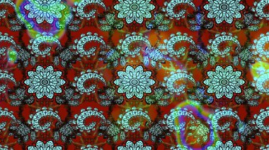 Millefleur 'lar. Tekstil, kumaş, kapaklar, duvar kağıtları, baskı, naylon, koleksiyon defteri, örgü, dekupaj için güzel bir eskiz. Küçük mavi ve kahverengi renkte güzel bir besin torbası deseni, çiçekler..