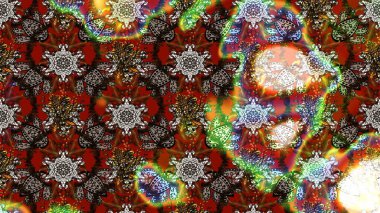 Raster çiçek desenli çiçek deseni, yapraklar, dekoratif elementler, sıçrama, lekeler, el çizimi kontur çizgileri ve Doodle çizim stili, grafik raster çizim çizimi.