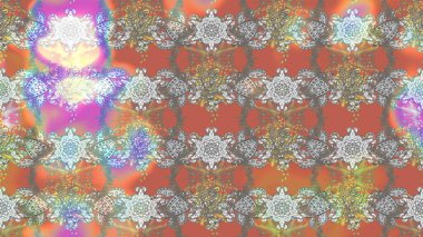 Düz Çiçek Elementleri Tasarımı. Raster illüstrasyonundaki çiçek desenli çizim. Renkli Bahar Teması eskiz kalıbı. Gri ve nötr renkte çiçekler.