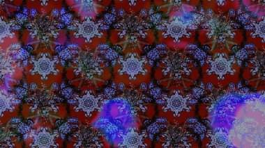 Çizim çiçek deseni duvar kağıdı, web sitesi arka planı, ambalaj kağıdı, davetiye, broşür, afiş veya web sitesi için kullanılabilir. Parlak elementlerin. El çizimi Raster illüstrasyonu.