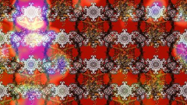 Parlak renkli çiçekleri ve kahverengi ve kırmızı renkte yaprakları olan harika bir çiçek deseni. Halk tarzı. Modern çiçek arkaplanı. Moda baskıları için zarif bir şablon.