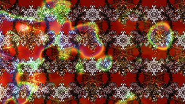 Düz Çiçek Elementleri Tasarımı. Renkli Bahar Teması eskiz kalıbı. Parlak arkaplan eskiz desenli çiçekli fantezi tasarımı.