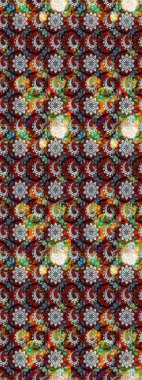 Organik motif arka planı. Çizim kalıbı. Raster illüstrasyonu. Ultraviyole kumaş deseni.