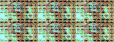 Raster Çiçek İllüstrasyonu güzel tekstil. Tarafsız ve mavi renkte etnik çiçeklerle süslenmiş zarif bir eskiz..