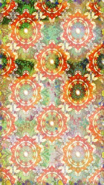 Duvar kâğıdı barok, İspanyol kumaşı. Kusursuz çiçek deseni. Kusursuz raster arka plan. Tarafsız ve bej renkler üzerinde grafiksel modern kusursuz desen.