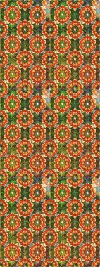 Kahverengi ve yeşil renklerde altın elementler. Geleneksel klasik raster altın pürüzsüz desen. Barok tarzında kusursuz bir doğulu süsü..