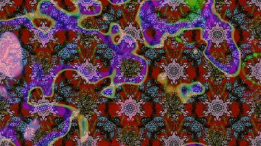 Tekstil, kumaş, kapaklar, duvar kağıtları, baskı, naylon, koleksiyon defteri, örgü, dekupaj için güzel bir eskiz. Küçük kahverengi ve kırmızı çiçeklerle oldukça kaliteli besin torbası deseni.