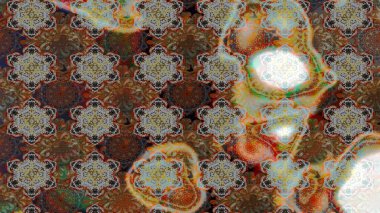 Çiçekli karalama şeklinde Raster çiçek deseni. Kahverengi ve gri renkli çiçekler. Nazik, sevimli çiçek arkaplanı..