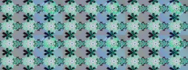 Mavi ve nötr renkler üzerine çiçekler. Renkli Bahar Teması çizim şablonu. Düz Çiçek Elementleri Tasarım Raster illüstrasyonu. Çiçekli çiçek deseni, suluboya..