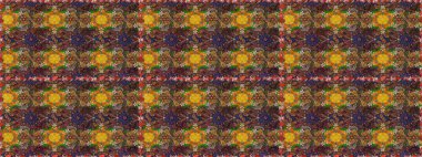 Raster illüstrasyonu. Düz Çiçek Elementleri Tasarımı. Şirin çiçek elementleri. Taslak desenli, modaya uygun kumaş deseni. Renkli Bahar Teması çizim şablonu.